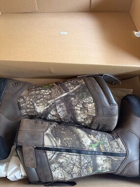 Magellan Outdoors Brown Realtree Camo women Waterproof Hunting Boots